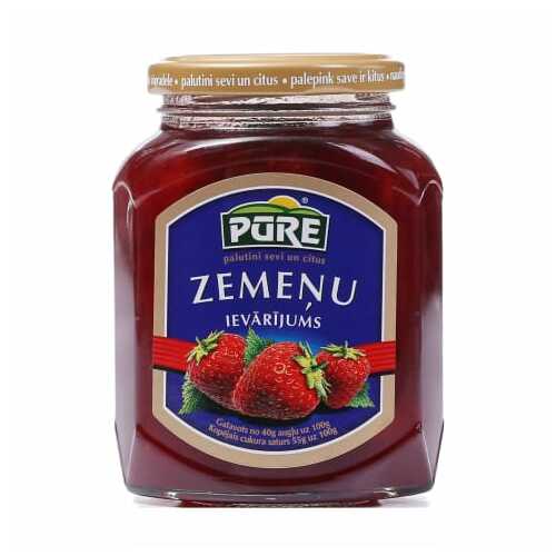 Ievārījums zemeņu 420g, Pūre