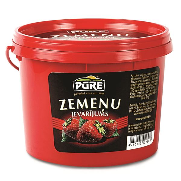 Ievārījums zemeņu 900g, Pūre