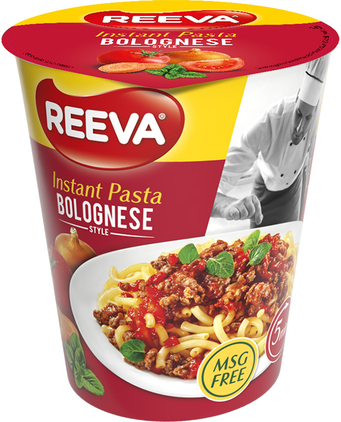 Instant pasta Bolognese in cup 70g, Reeva