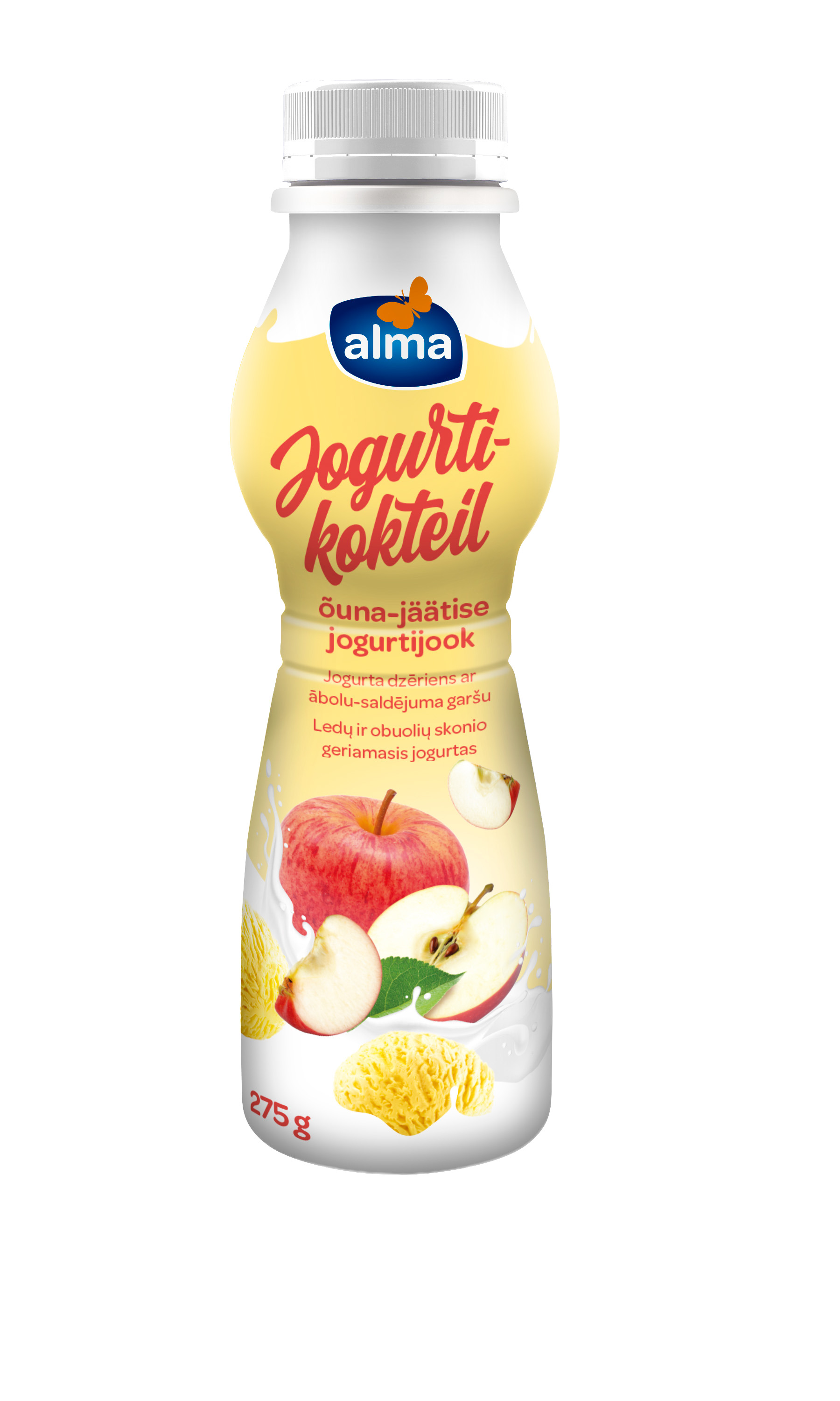 Jogurta dzēriens ar ābolu saldējuma garšu 275g, Alma