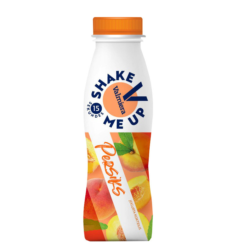 Jogurta kokteilis Shake persiku 220g, Valmiera