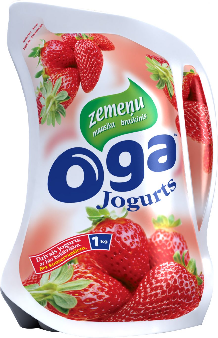Jogurts zemeņu 1kg, Oga