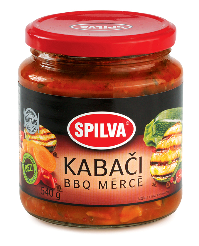 Kabači BBQ mērce 580ml, Spilva