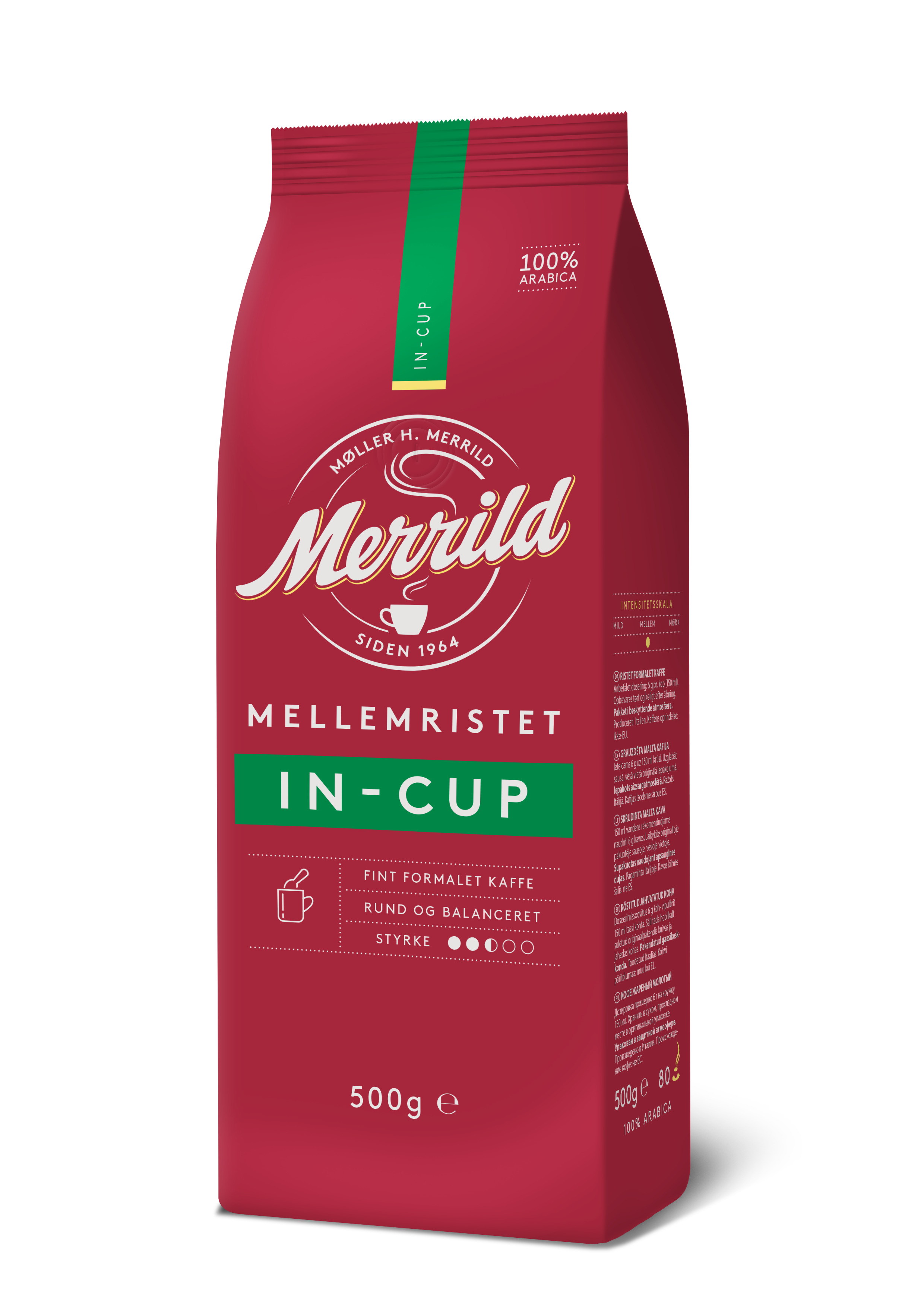 Kafija malta In-Cup 500g, Merrild