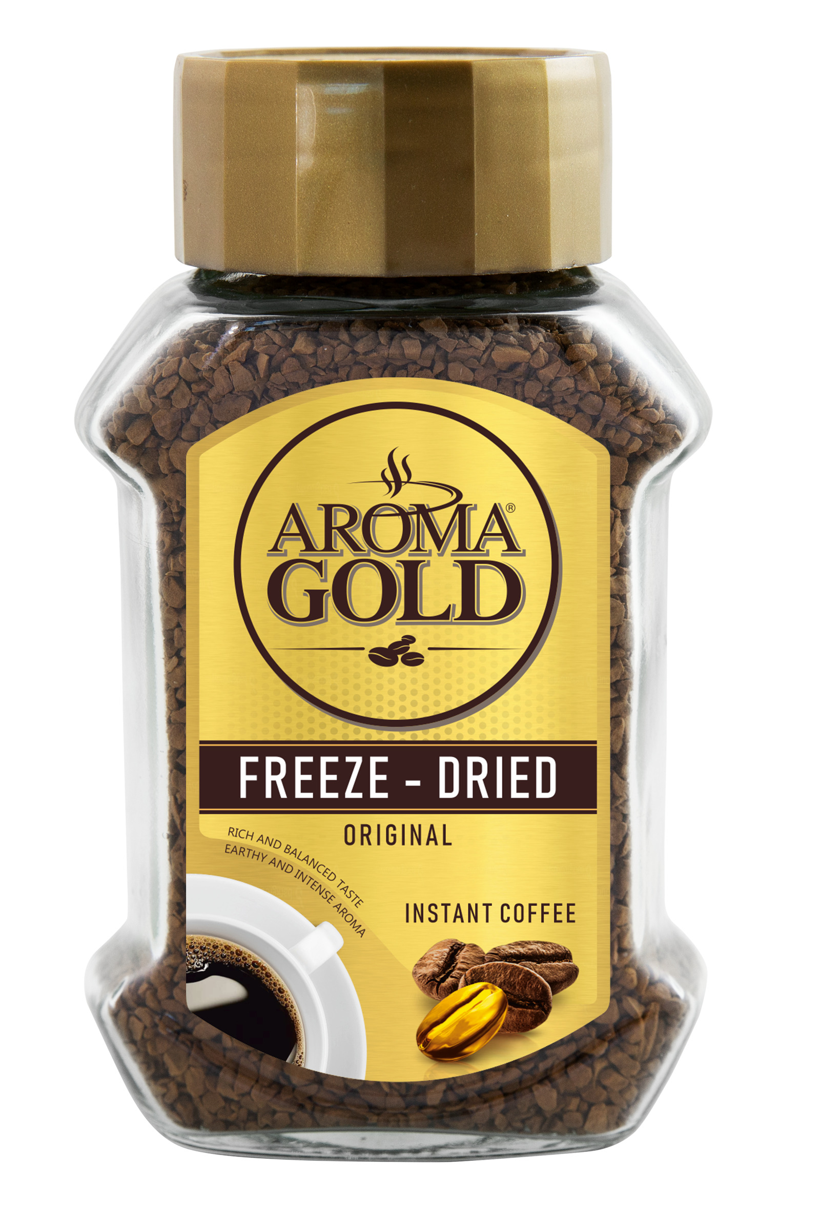 Kafija šķīstoša Original 100g, Aroma Gold