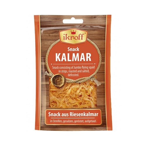 Kaltēts kalmārs kūpināts (salmiņi) Ikroff 36g