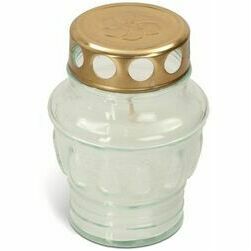 kapu-svece-a-12-ar-vac-stikla-11cm-14h-balta
