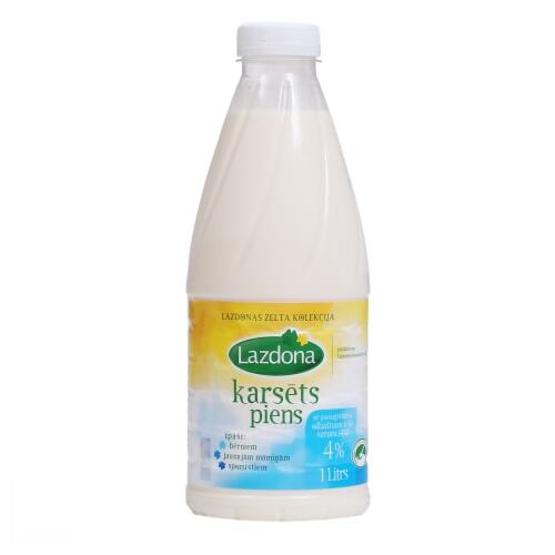 Karsēts piens 4% 1l