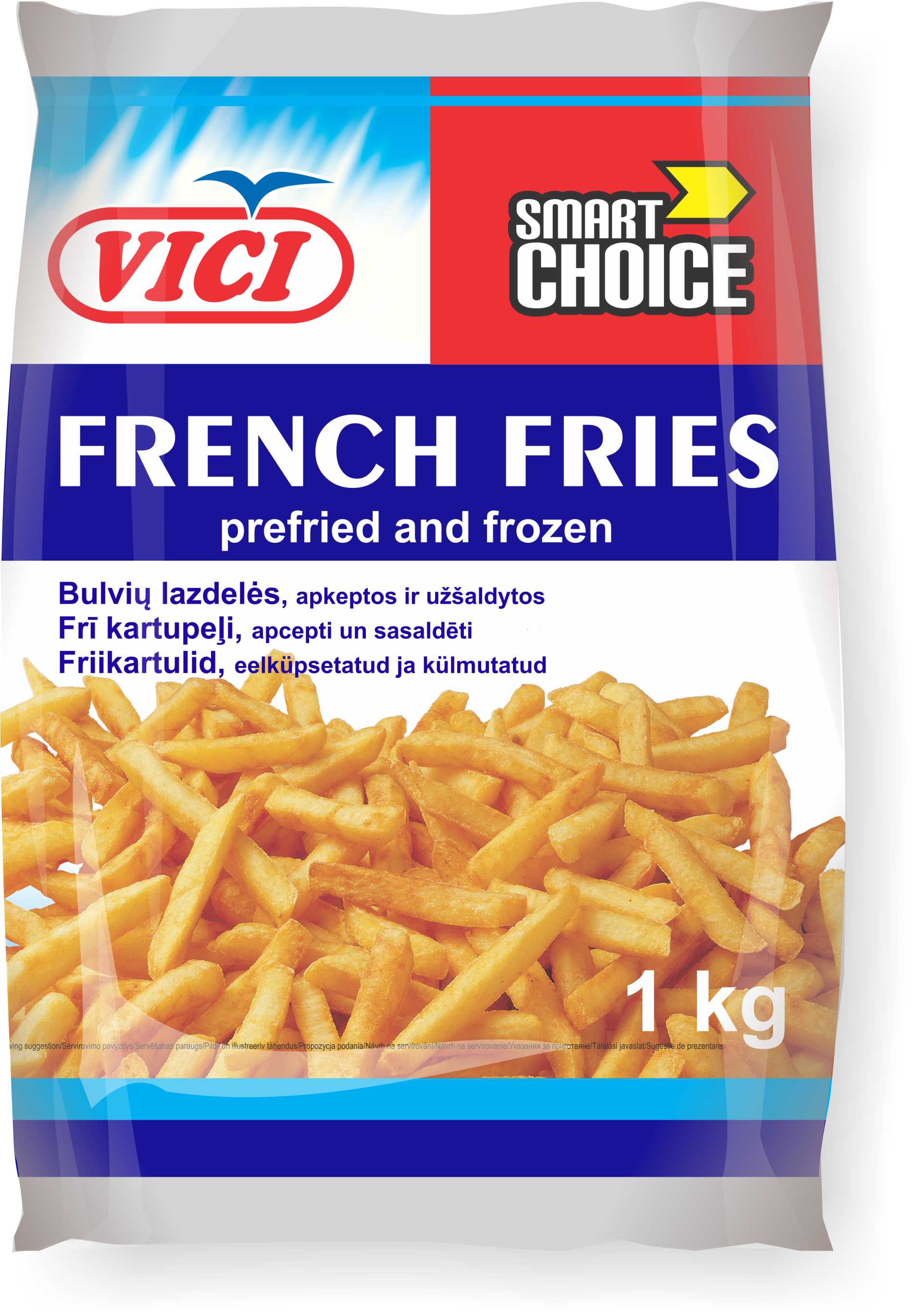 Kartupeļi saldēti Smart Choice 1kg Viči