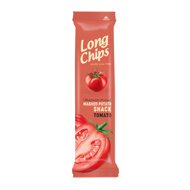 Kartupeļu plāksnes ar tomātu garšu 75g, Long Chips