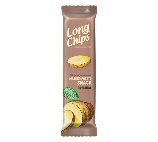Kartupeļu plāksnes naturālas garšas 75g, Long Chips