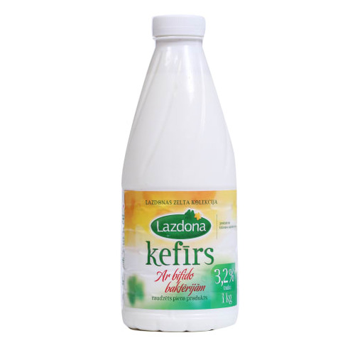 Kefīrs 3.2 % pudelē 1kg, Lazdonas PS