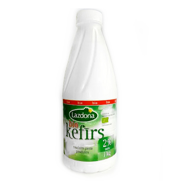Kefīrs BIO 2% 1L pudelē, Lazdonas PS