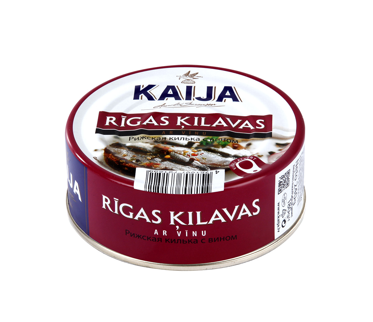 Ķilavas vīna marinādē Rīgas 240g (180g), Kaija