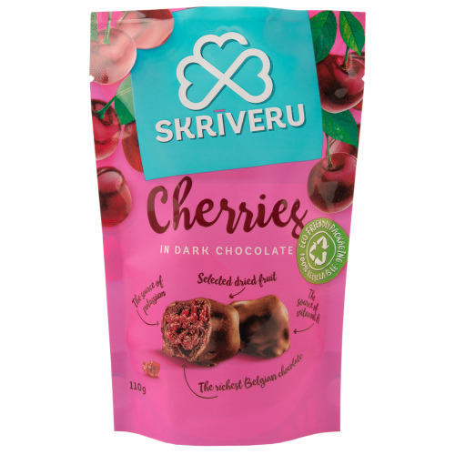 Ķirši tumšajā šokolādē 110g, Skrīveru