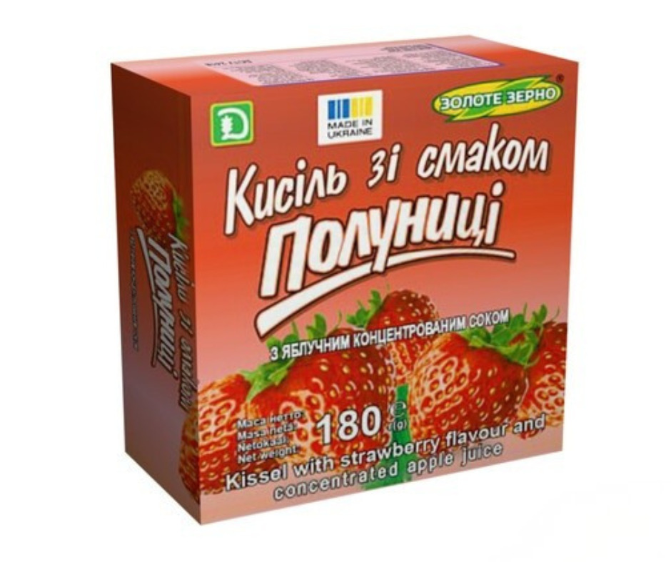 Ķīselis ar zemeņu garšu 180g