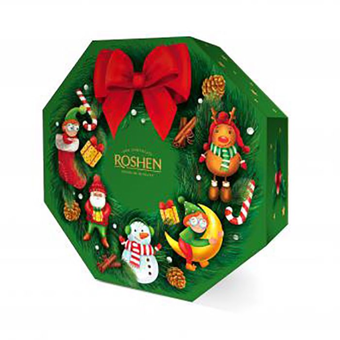 Konfekšu izlase Ziemassvētku vainags 350g, Roshen