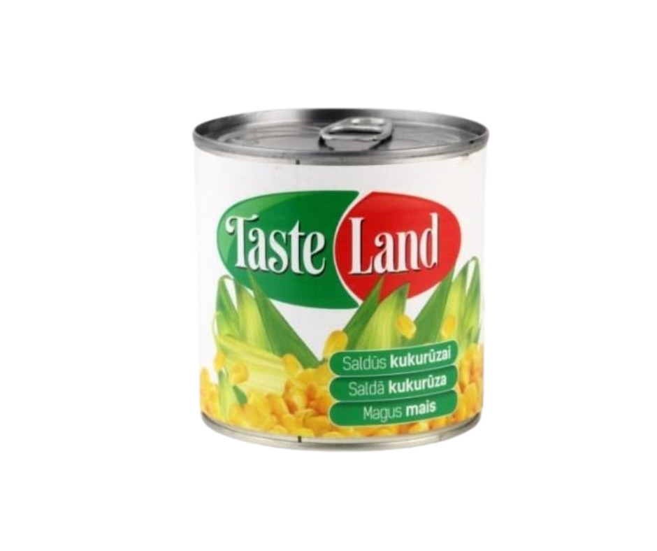 Konservēta kukurūza 400g (220g), Taste Land