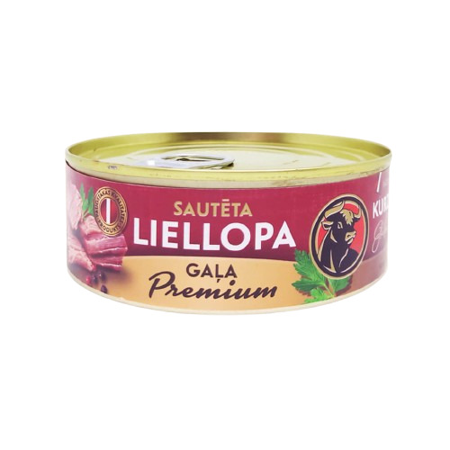 Konservi Sautēta liellopa gaļa Premium 250g, KGS