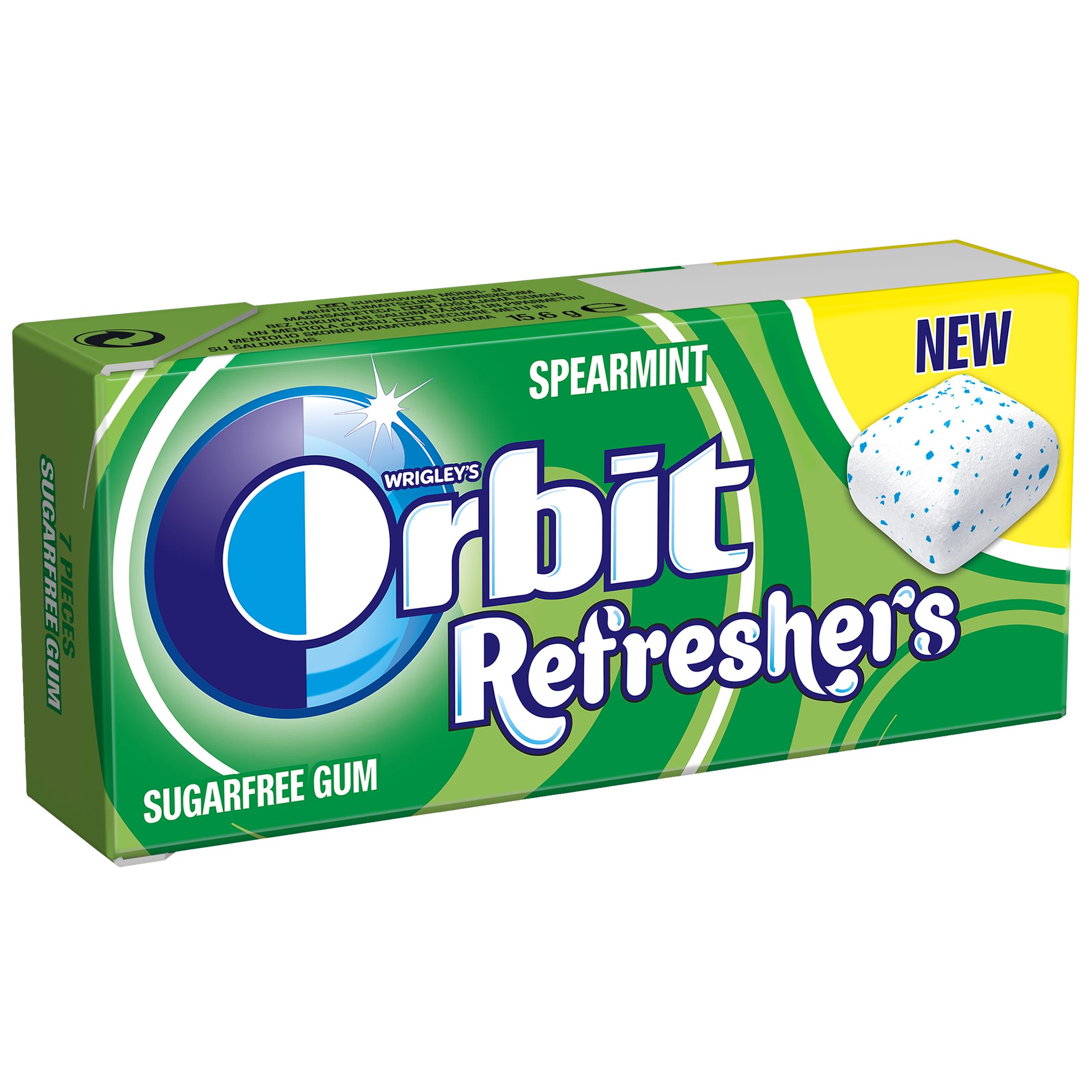 Košļājamā gumija ORBIT Refresher's Spearmint 15.g