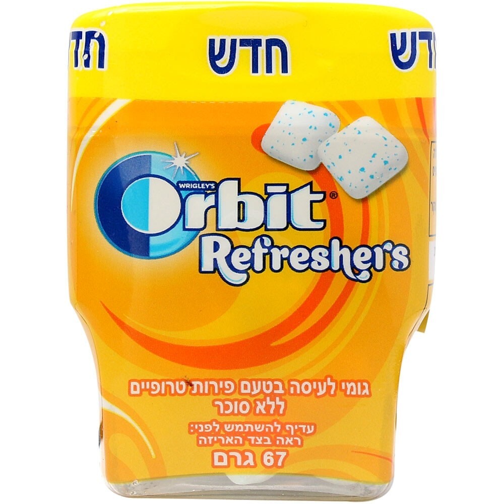 Košļājamā gumija Refreshers Tropical Bottle (30gab.) 67g, Orbit