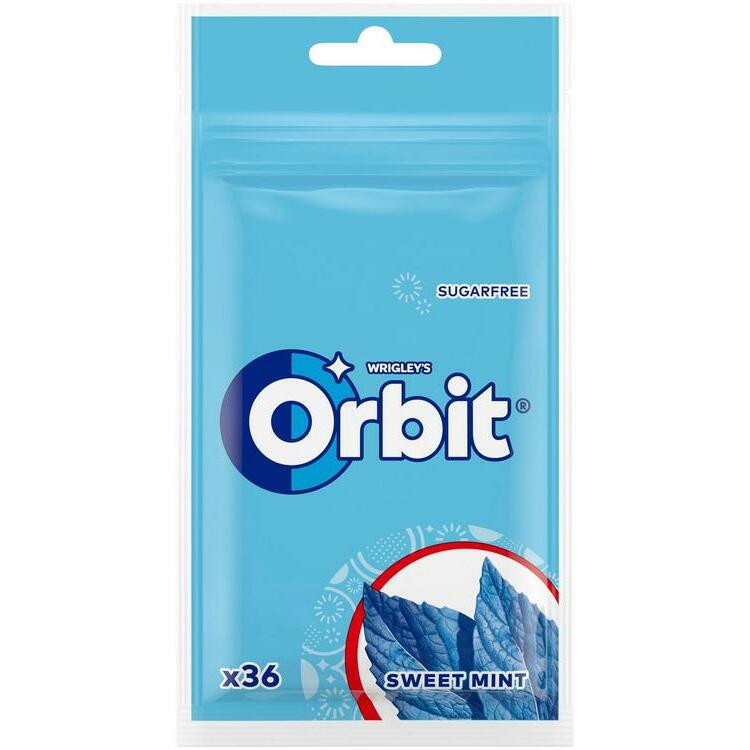 Košļājamā gumija Sweet Mint Pouch 36 gab. 50g, Orbit