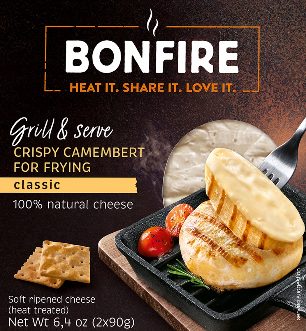 Kraukšķīgais siers cepšanai 2x90g, Bonfire