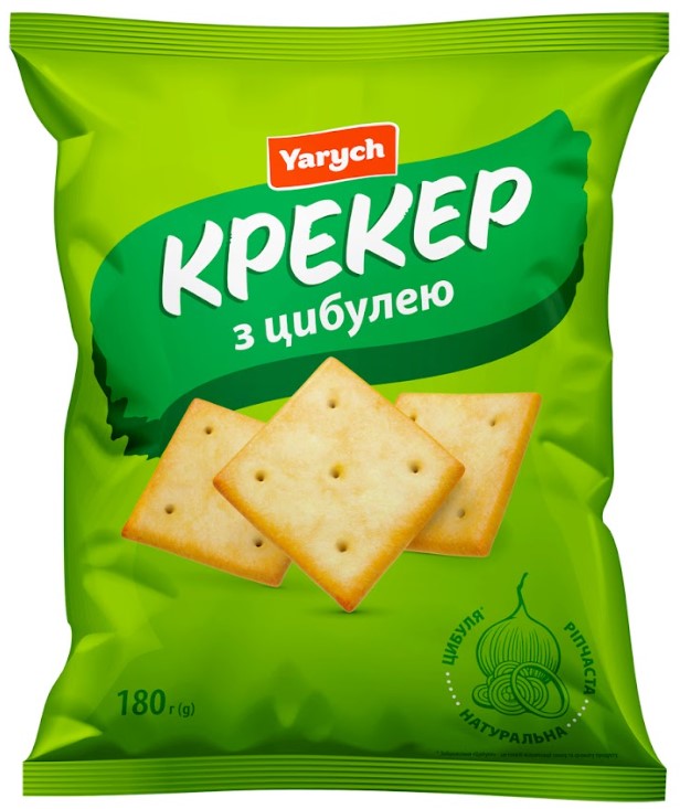 Krekeri ar sīpoliem 180g, Yarych