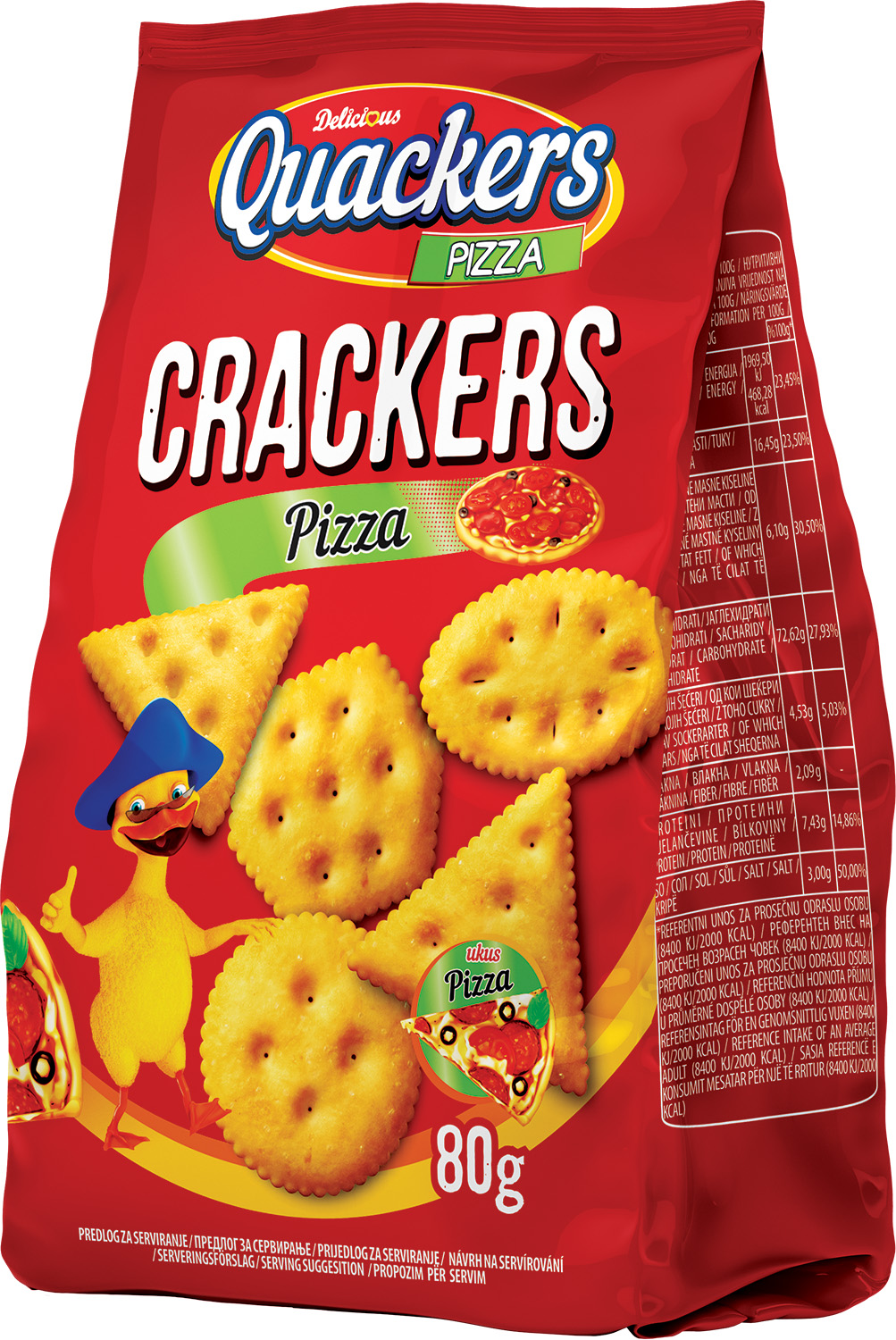 Krekeri Delicious ar picas garšu 80g