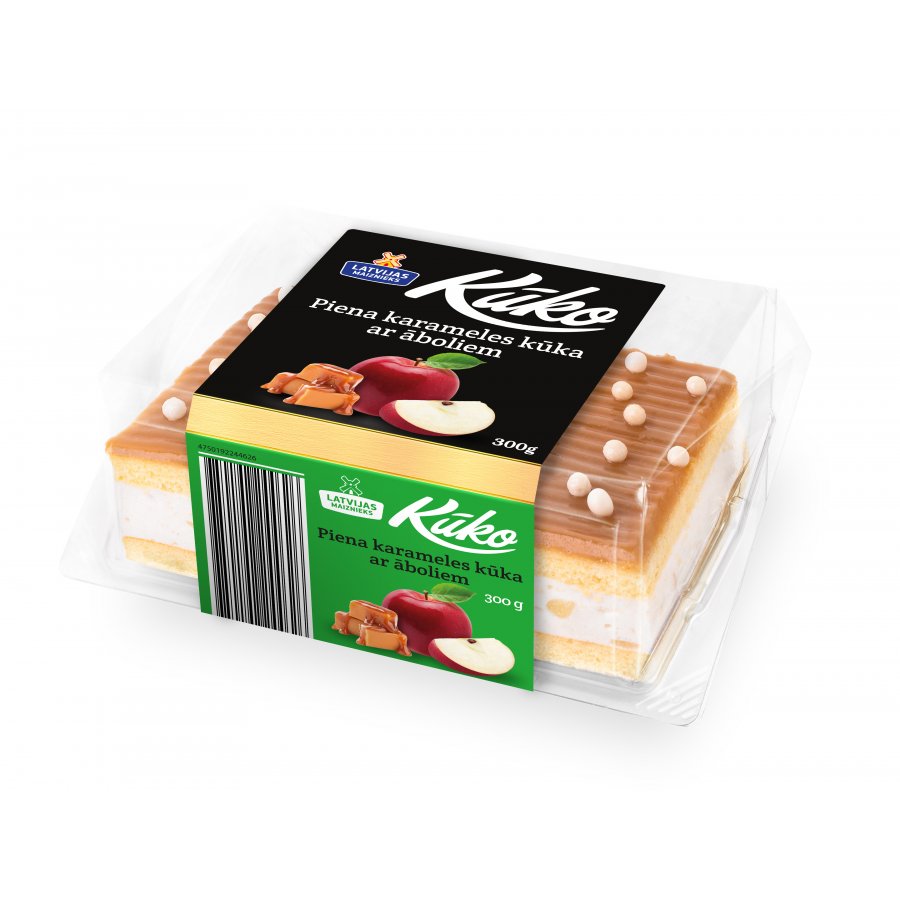 Kūka piena karameles ar āboliem Kūko 300g, Latvijas Maiznieks