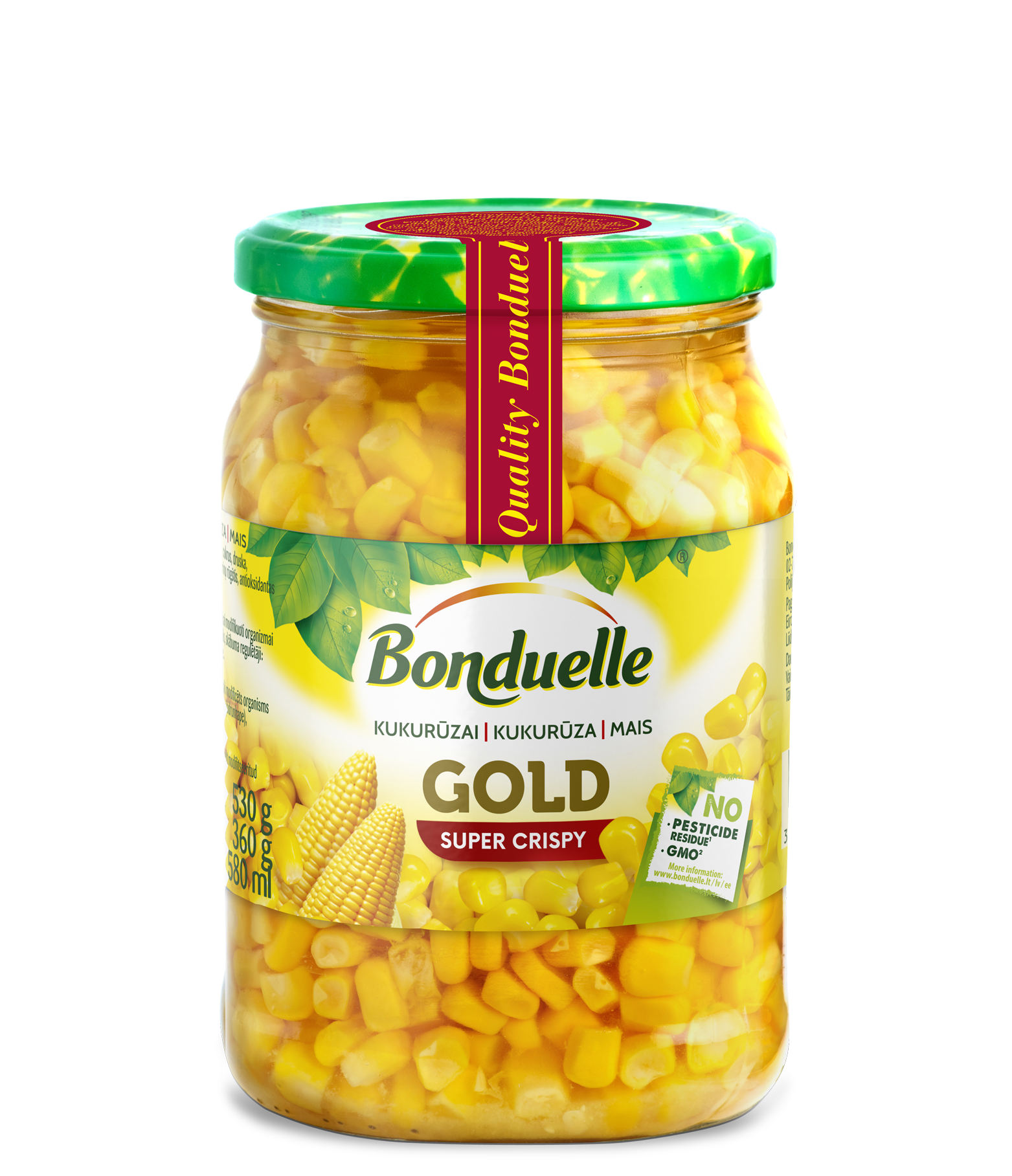 Kukurūza Gold 530g (360g), Bonduelle