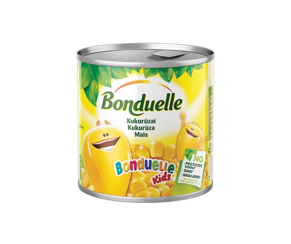 Kukurūza Kids 170g (140g), Bonduelle