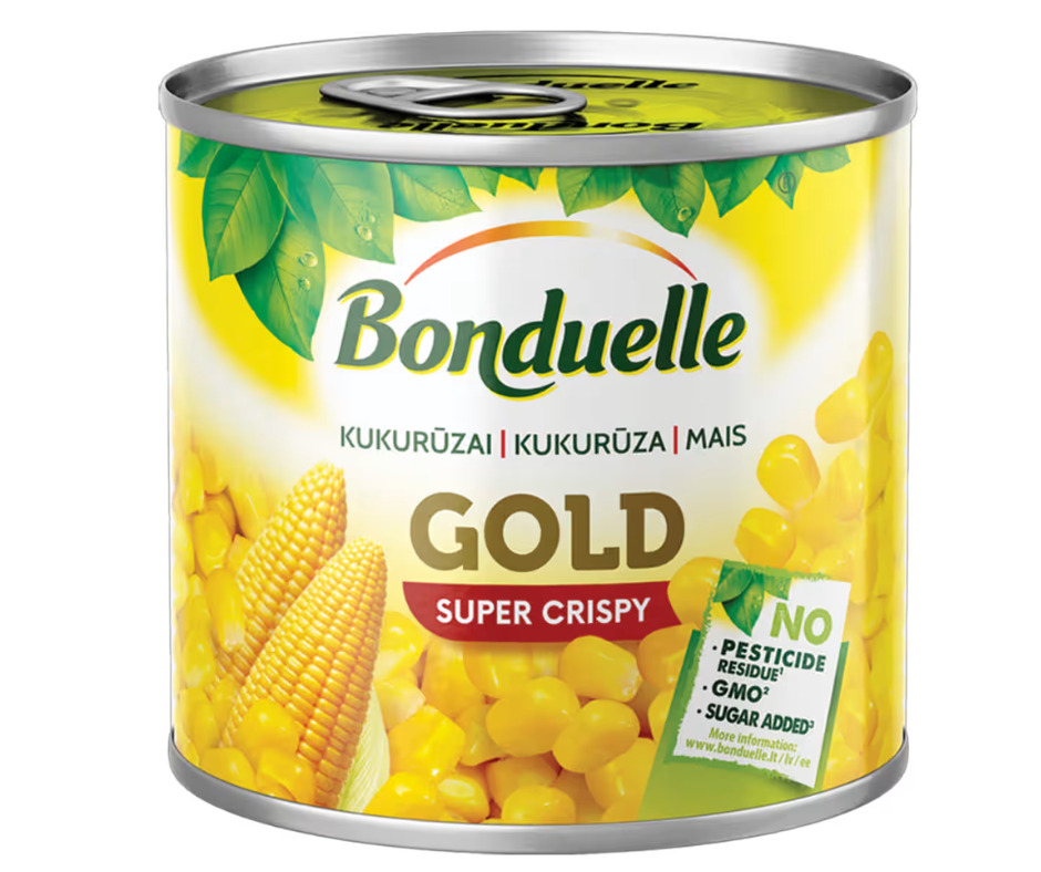 Kukurūza konservēta 340g (285g), Bonduelle