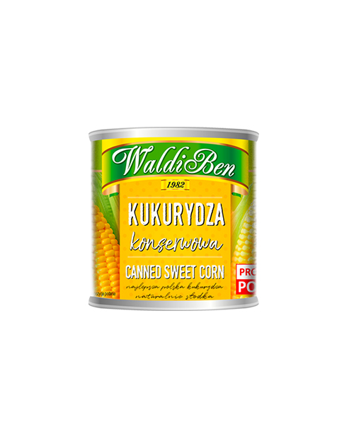 Kukurūza saldā kons. 420g (260g), Waldi Ben
