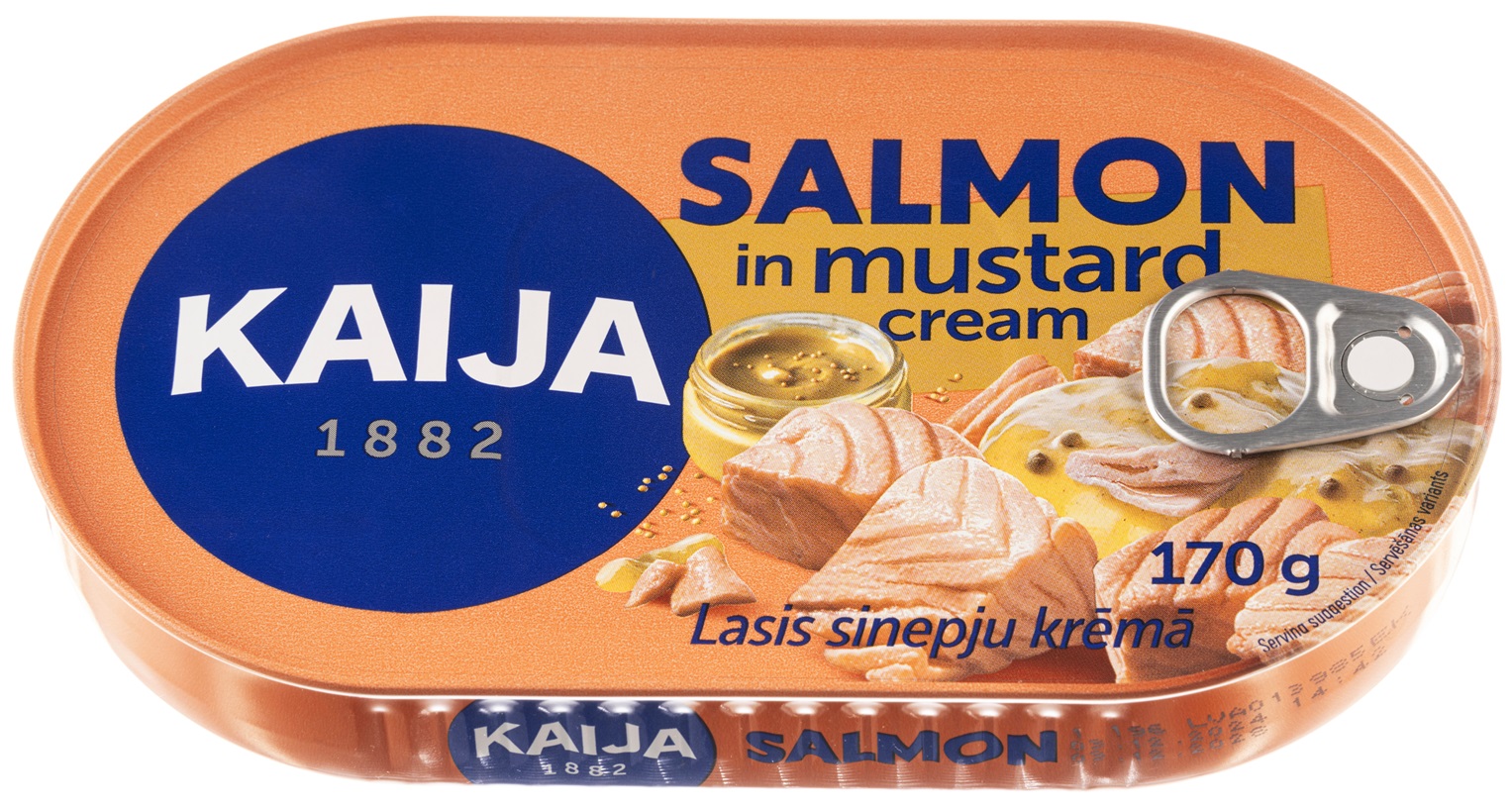 Lašu filejas angļu sinepju krēmā 170g (85g), Kaija
