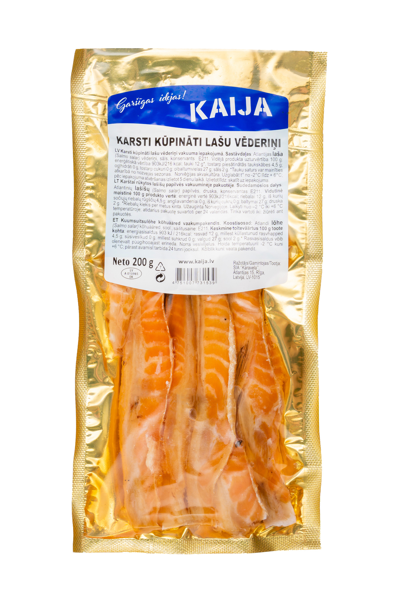 Lašu vēderiņi k/k vak. 200g