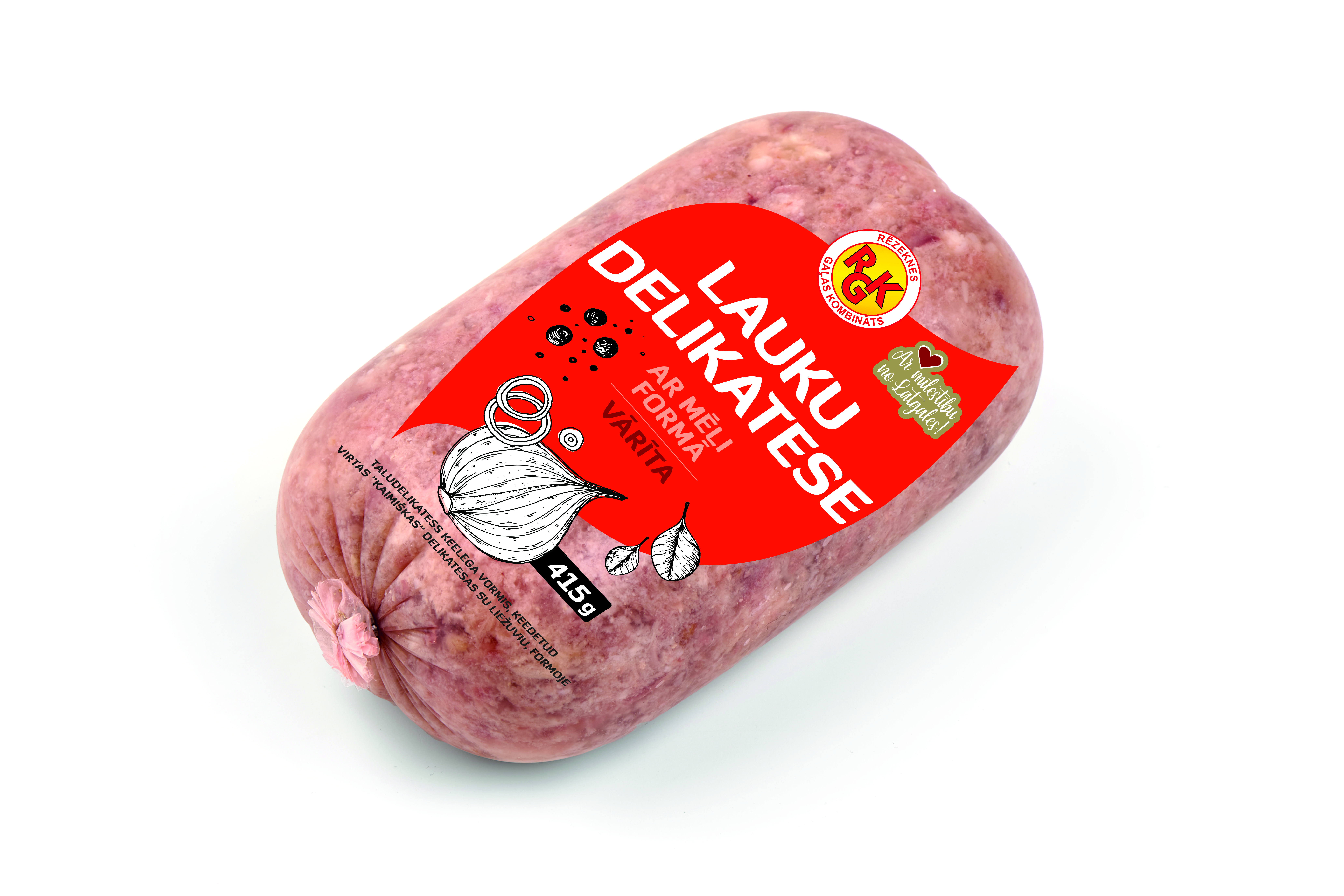 Lauku delikatese vārīta, ar mēli formā 415g, RGK