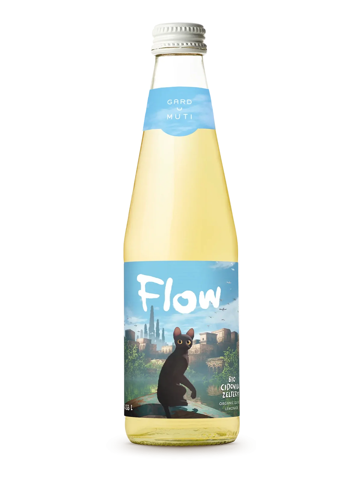 Limonāde Gardu muti, Flow, cidoniju  0.33l, Valmiermuižas