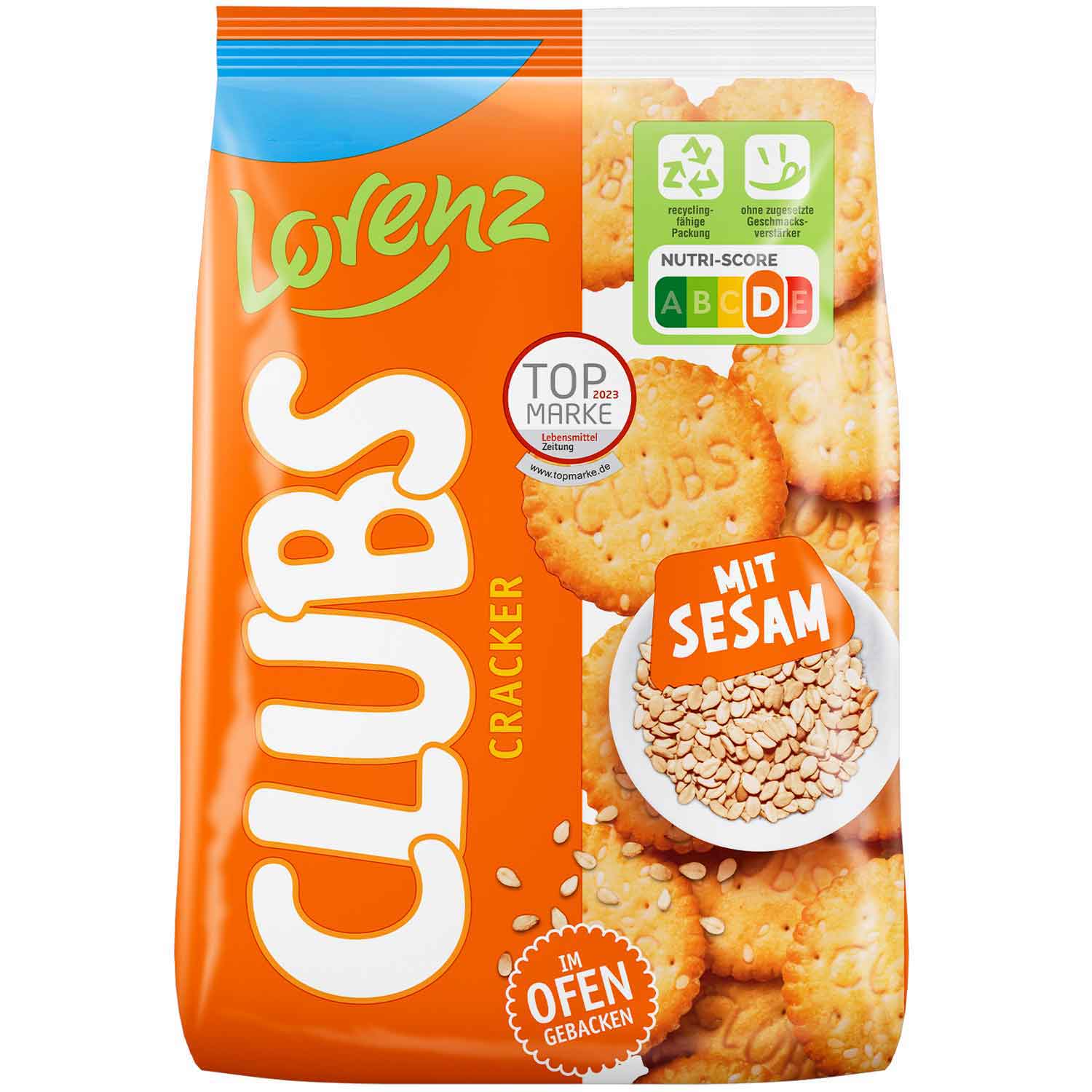 Lorenz Clubs krekeri ar sezama seklam 180g