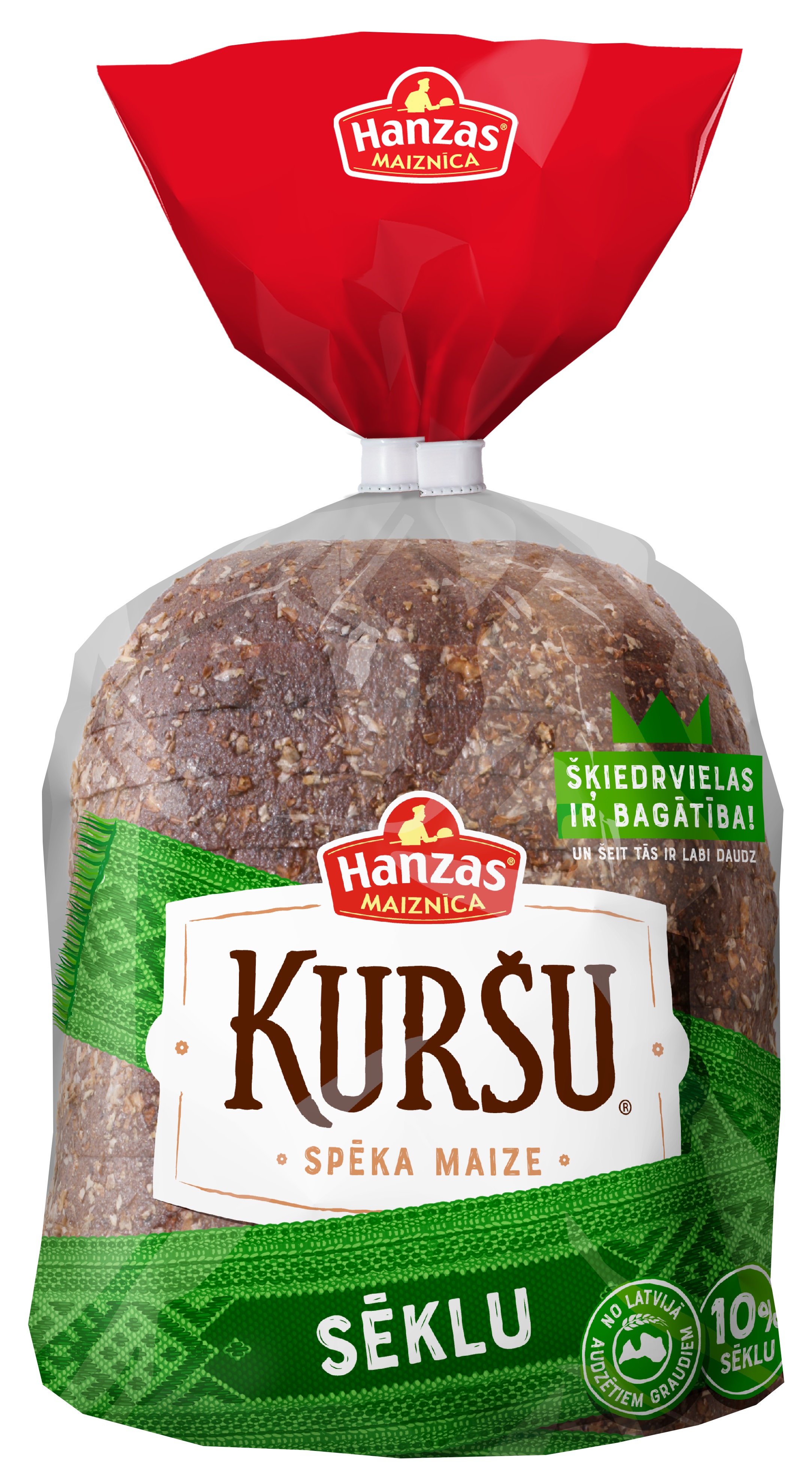 Maize Kuršu sēklu 1/2 390g, Hanzas Maiznīca