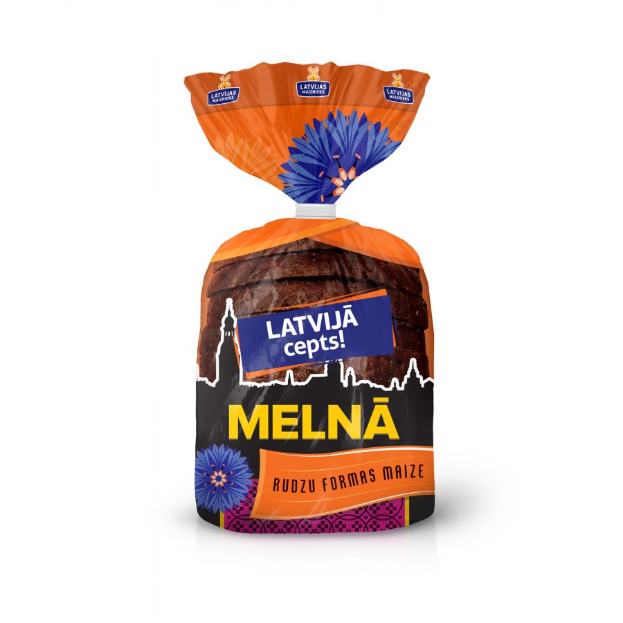 Maize Melnā rudzu formas 1/2 280g, Latvijas Maiznieks