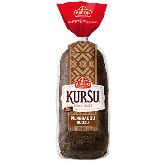 Maize Pilngraudu rudzu Kuršu 800g, Hanzas Maiznīca