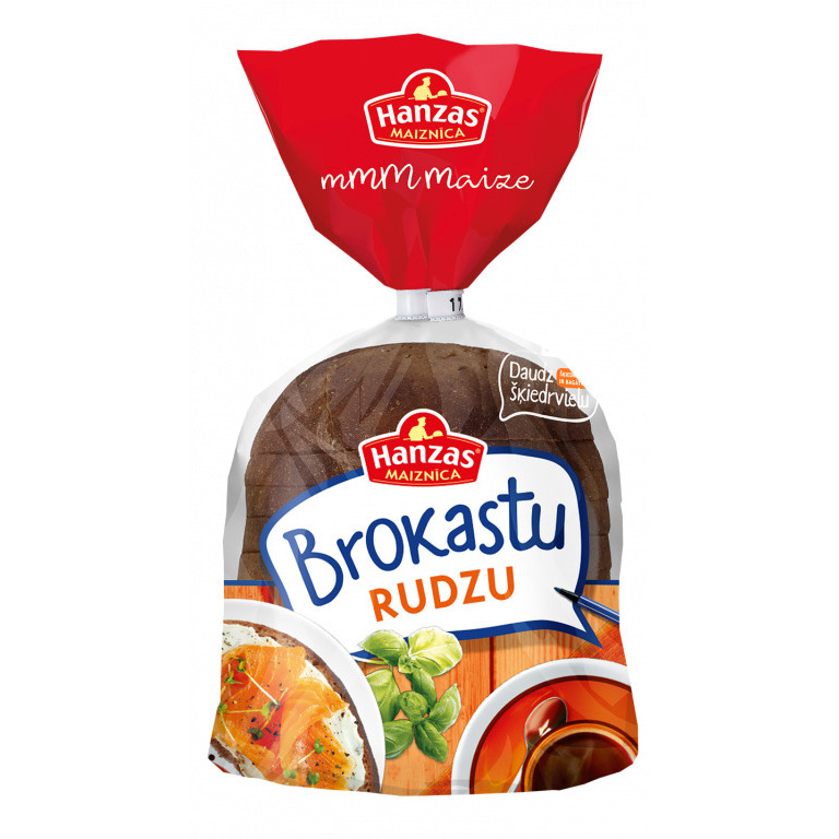 Maize rudzu Brokastu 375g, Hanzas Maiznīca