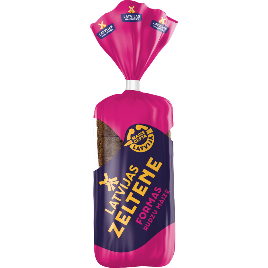 Maize rudzu formas Zeltene 600g, Latvijas Maiznieks