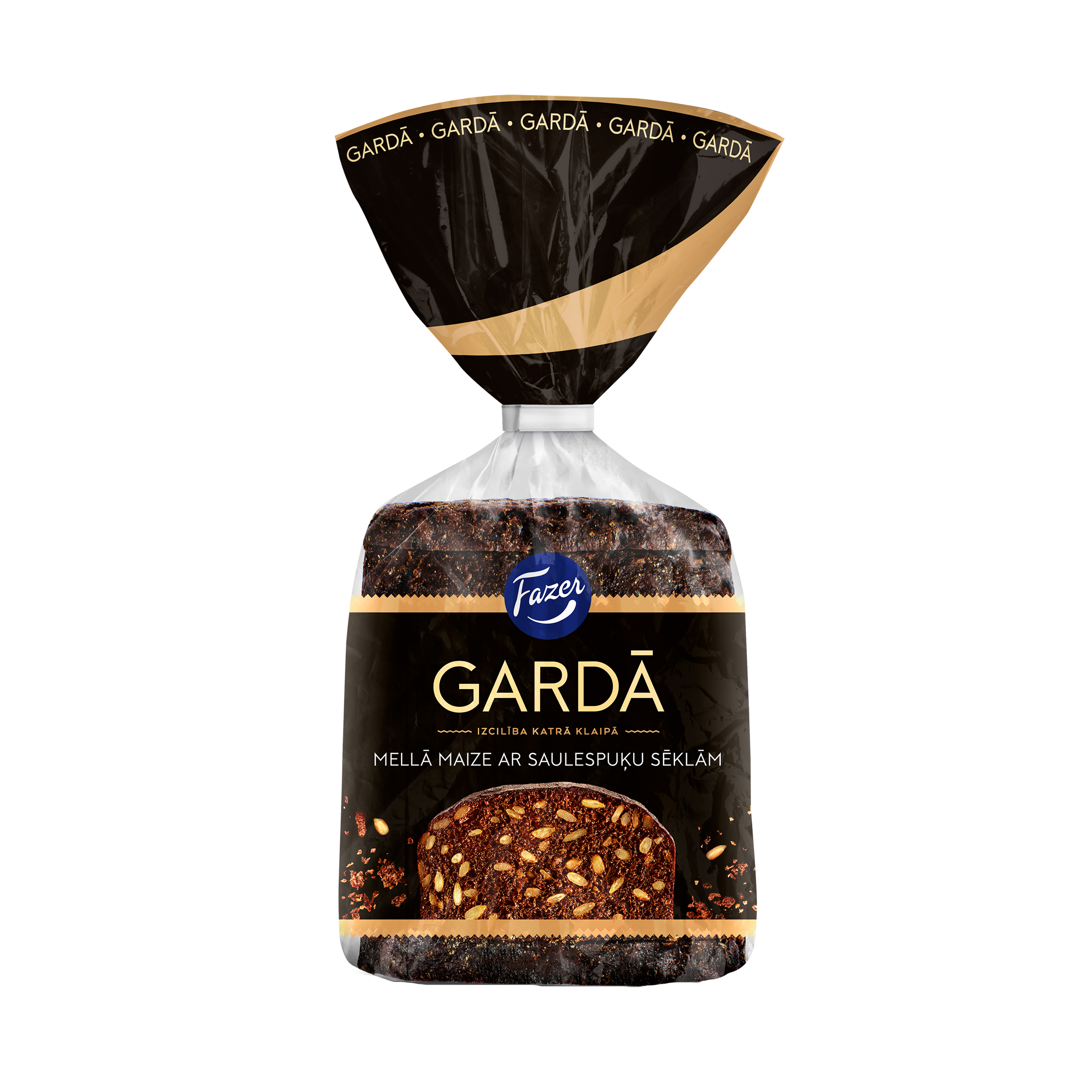 Maize rudzu Mellā ar saulespuķu sēklām Gardā 280g, Fazer