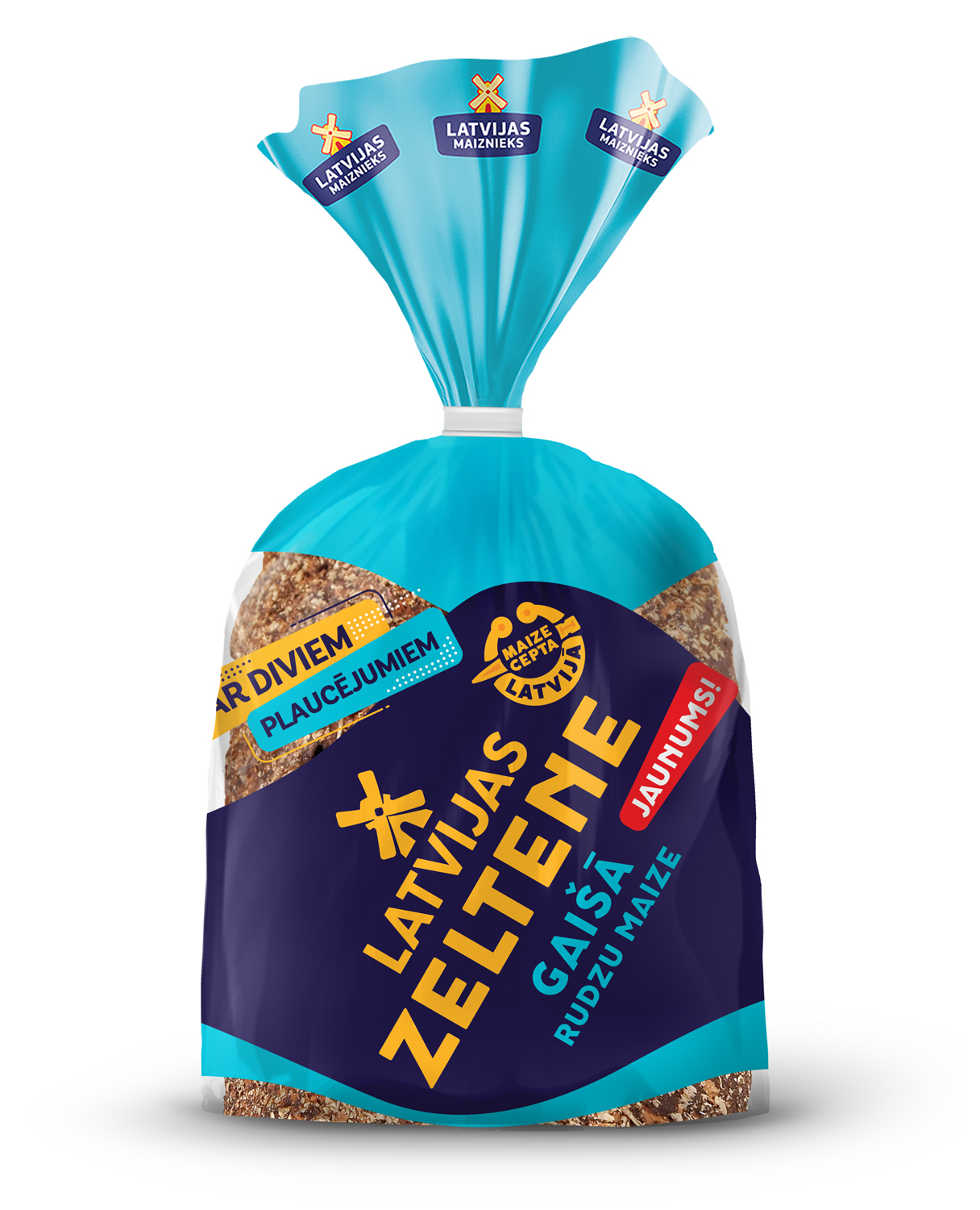 Maize rudzu saldskābā gaišā Latvijas Zeltene 1/2 390g, Latvijas Maiznieks