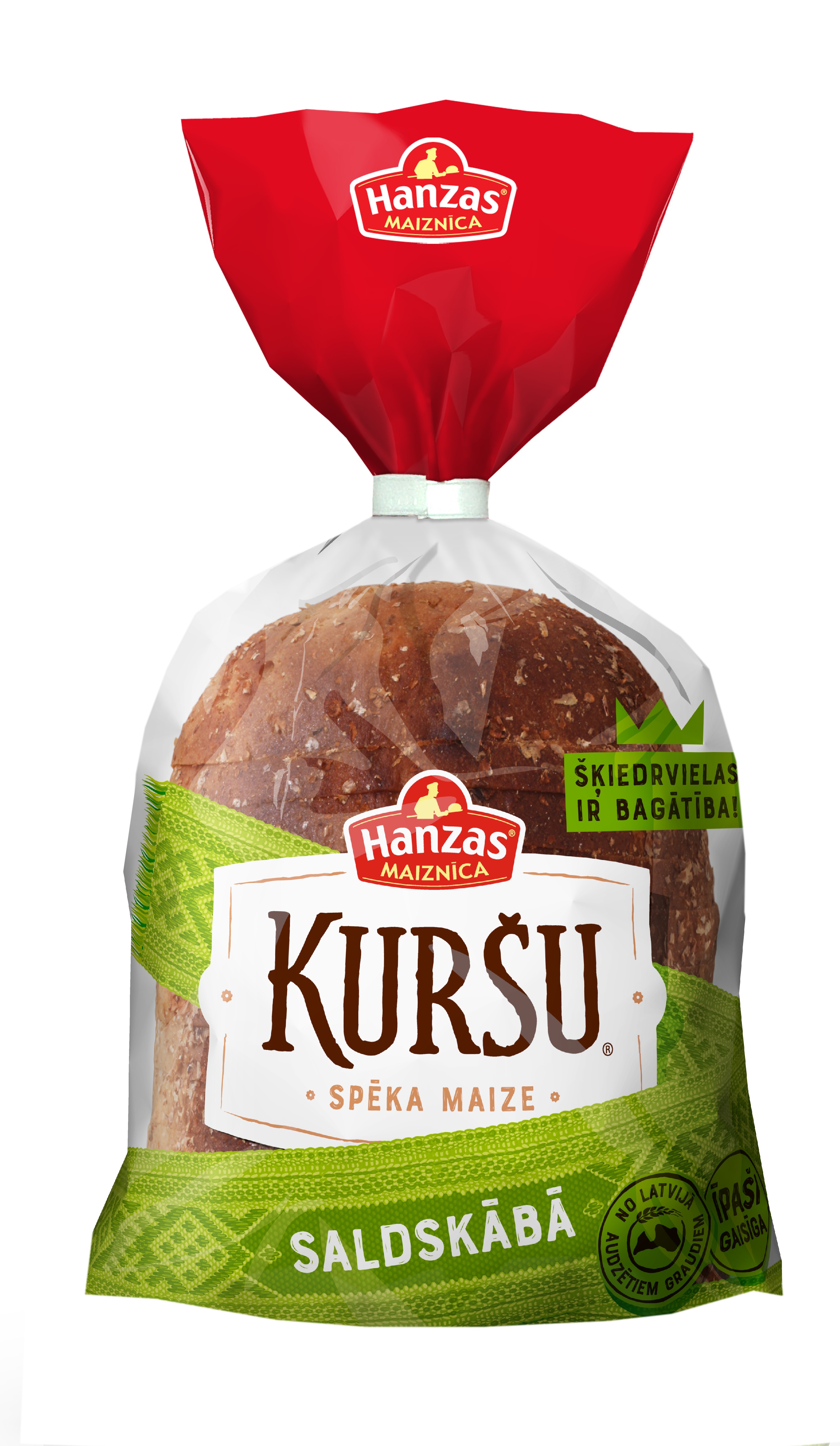 Maize Saldskābā Kuršu 1/2 390g, Hanzas Maiznīca