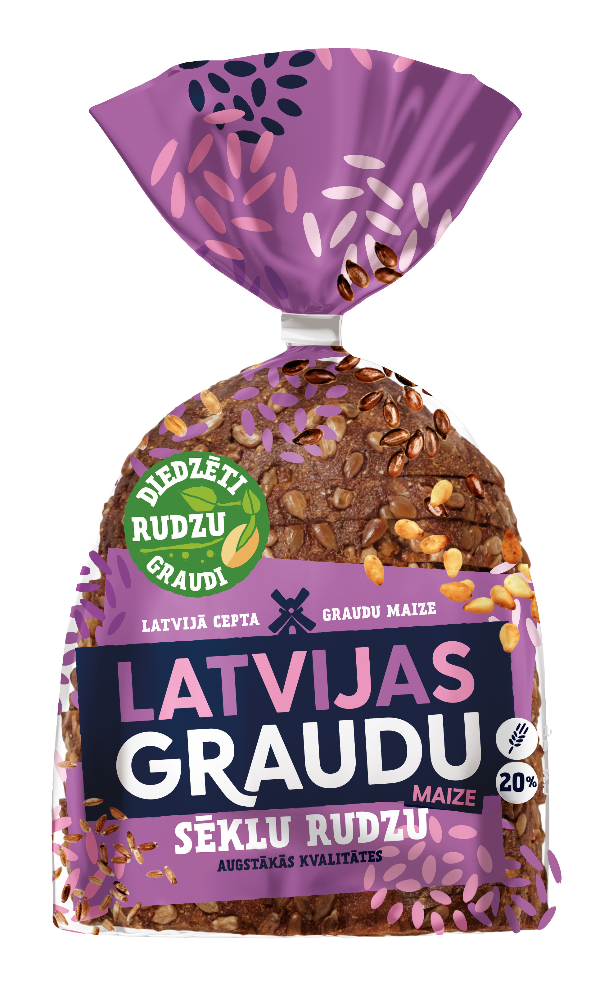 Maize sēklu rudzu Latvijas Graudu 390g, Latvijas Maiznieks