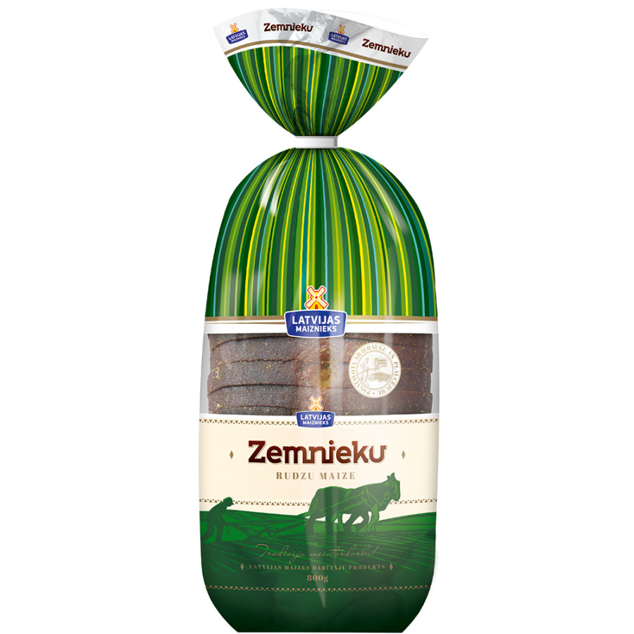 Maize Zemnieku rudzu 800g, Latvijas Maiznieks