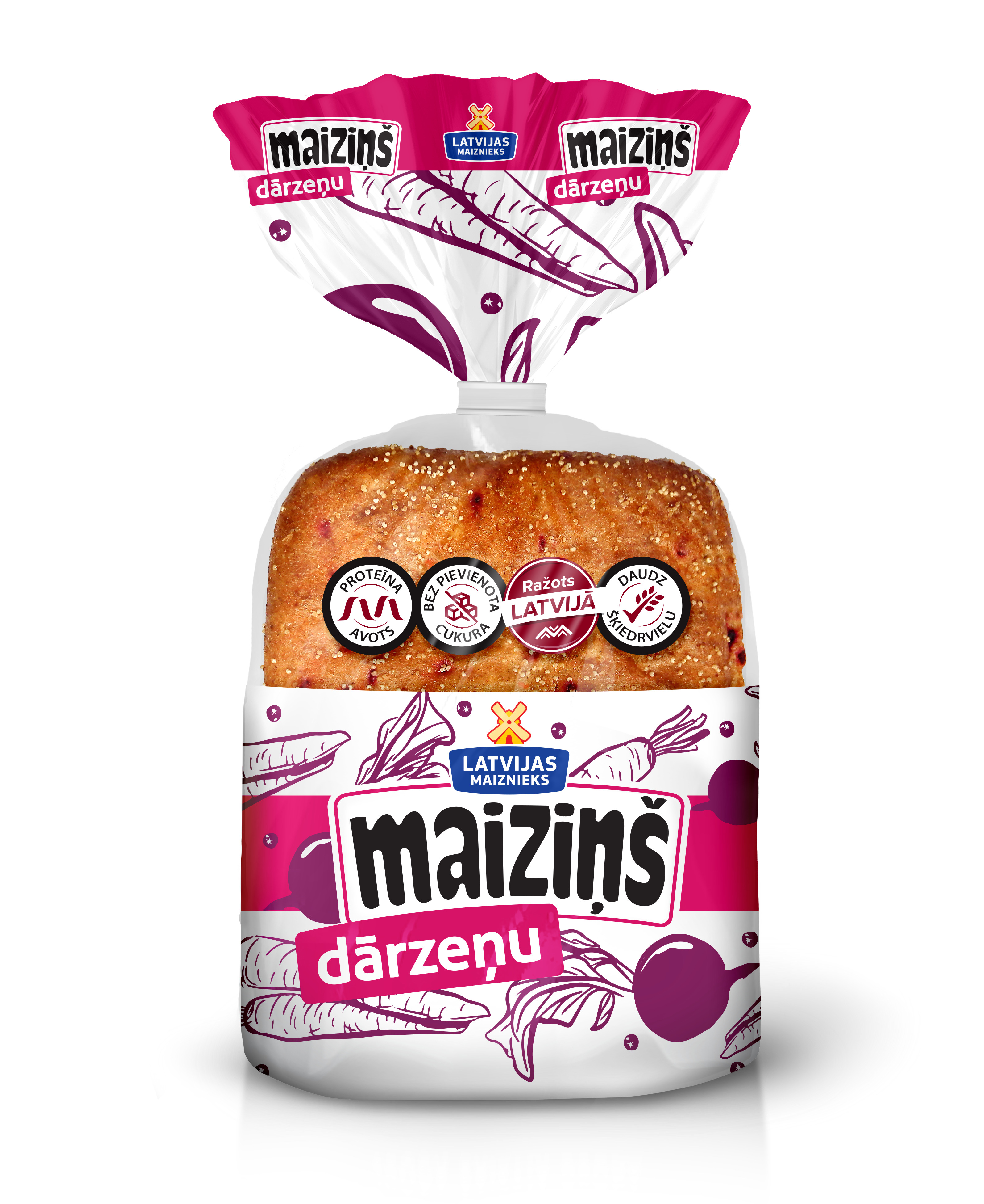 Maiziņš dārzeņu 240g, Latvijas Maiznieks